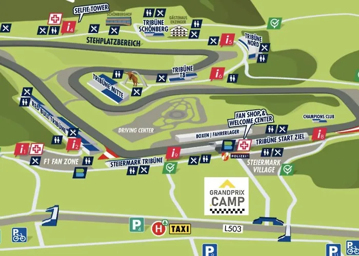 Grandprixcamp Red Bull Ring - Closest To The Track, Tents Next To The Main Entrance Luksusowy namiot *